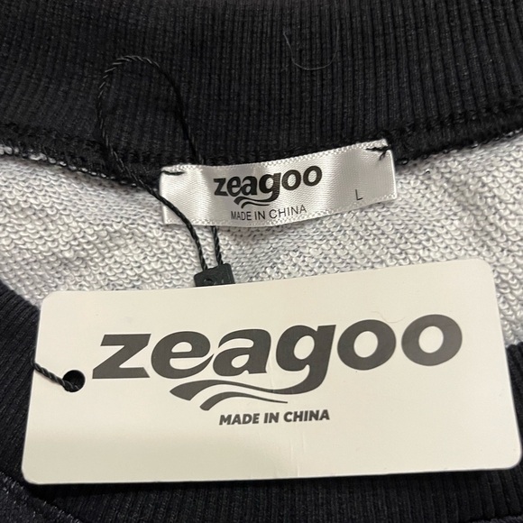 NWT Zeagoo Crewneck Sweatshirts Pullover Tops Long Sleeve Shirts Loose Fit Tops - Picture 4 of 5